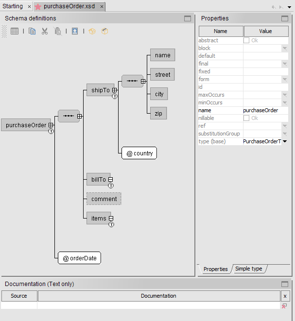 schema editor