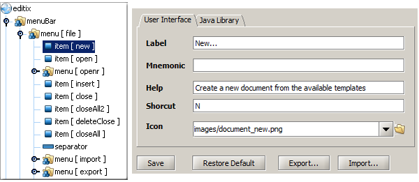 editix xml editor descriptor