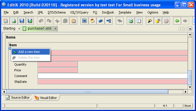 editix form editor